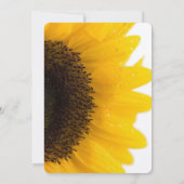 美しいエレガントひまわり結婚式招待状 招待状 (裏面)