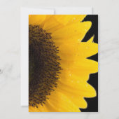 美しいエレガントひまわり結婚式招待状 招待状 (裏面)