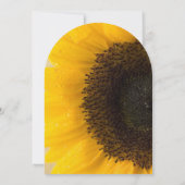 美しいエレガントひまわり結婚式招待状 招待状 (裏面)