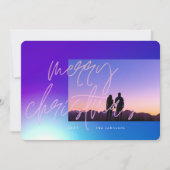 美しいエレガントクリスマスのグラデーション シーズンカード (正面)