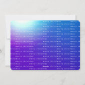 美しいエレガントクリスマスのグラデーション シーズンカード (裏面)