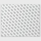 美しいエレガントクリスマスツリー ラッピングペーパー (フラット)