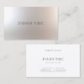 美しいエレガントサロンメイクアップアーティストグラマプレーン 名刺 (正面/裏面)