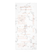 美しいエレガントサロン価格表バラ金ゴールド大理石 ラックカード (正面)