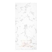 美しいエレガントサロン価格表バラ金ゴールド大理石 ラックカード (裏面)