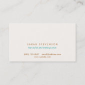 美しいエレガントサロン顧客ロイヤリティパンチカード ロイヤリティカード (裏面)