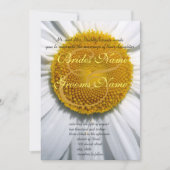 美しいエレガントデイジー結婚式招待状 招待状 (正面)
