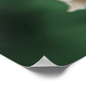 美しいエレガントハチニンニクの花 ポスター (角)