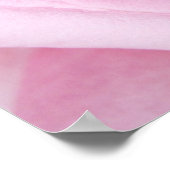 美しいエレガントピンクのバラの花マクロ ポスター (角)