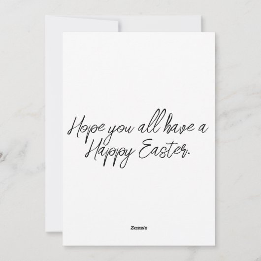 美しいエレガントフェスティバルイースターコラージュ シーズンカード (裏面)