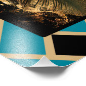 美しいエレガントフラッパーのポスター。 フォトプリント (角)