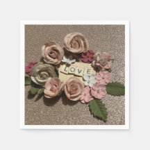 美しいエレガントフローラ愛とグリッター