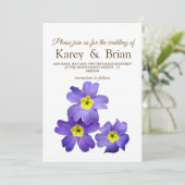 美しいエレガントフローラ結婚カード 招待状 (スタンド正面)