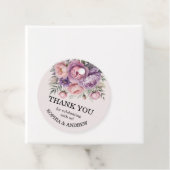 美しいエレガントフローラWeddのラベルに感謝 フェイバータグ (インサイチュ)