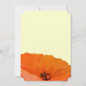 美しいエレガントポピー結婚式招待状 招待状 (裏面)