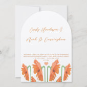 美しいエレガントポピー結婚式招待状 招待状 (正面)