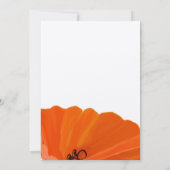 美しいエレガントポピー結婚式招待状 招待状 (裏面)