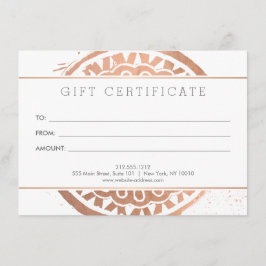 美しいエレガントマンダラロゴバラ金ゴールドギフトカード