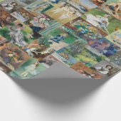 美しいエレガントルノアール絵画 ラッピングペーパー (角)