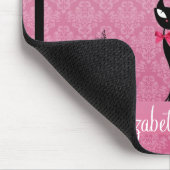 美しいエレガントヴィンテージガーリーは鳥の檻を愛する マウスパッド (コーナー)