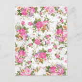 美しいエレガントヴィンテージガーリーバラの花 ポストカード (正面)