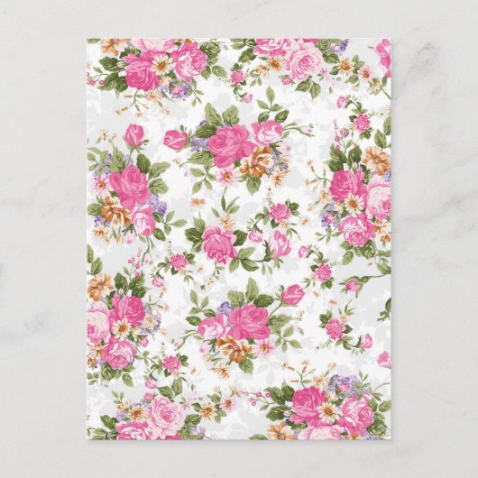 美しいエレガントヴィンテージガーリーバラの花 ポストカード (正面)
