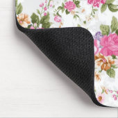 美しいエレガントヴィンテージガーリーバラの花 マウスパッド (コーナー)