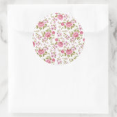 美しいエレガントヴィンテージバラデザイン ラウンドシール (バッグ)