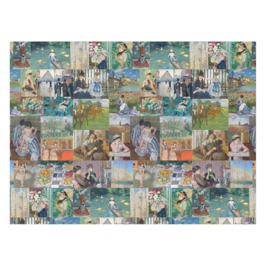 美しいエレガント印象派の芸術 テーブルクロス (正面(横))