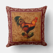 美しいエレガント国素朴の雄鶏 クッション (裏面)
