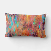 美しいエレガント宝石トーンのシームレスなパターン ランバークッション (裏面)