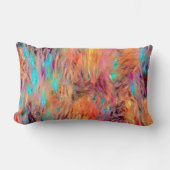 美しいエレガント宝石トーンのシームレスなパターン ランバークッション (正面)