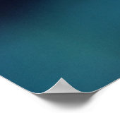 美しいエレガント抽象芸術イエローコンフロアーペタル ポスター (角)