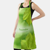 美しいエレガント緑の葉風景 エプロン (インサイチュ)