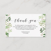 美しいエレガント緑結婚の美しさ エンクロージャーカード (正面)