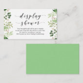 美しいエレガント緑、黒、ディスプレイシャワー エンクロージャーカード (正面/裏面)