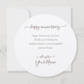 美しいエレガント編集可能なアニバーサリーケーキ (裏面)