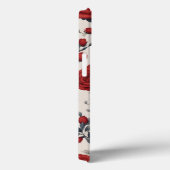 美しいエレガント赤いバラの花の柄のアート Case-Mate iPhoneケース (裏面 / 右)