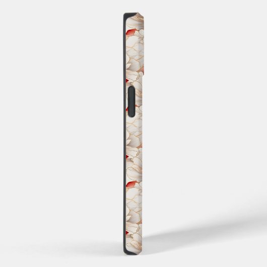 美しいエレガント赤い白フローラ Case-Mate iPhoneケース (裏面 / 右)