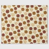 美しいエレガント金ゴールドのクリスマスぶら下がったのボール ラッピングペーパー (フラット)