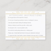 美しいエレガント金ゴールド日が差すことラッシュアフターケア 名刺 (正面)