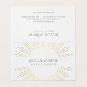 美しいエレガント金ゴールド日が差すことラッシュアフターケア 名刺 (外部フラット)