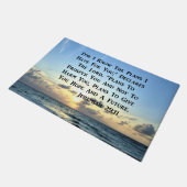 美しいエレミヤ29:11聖なる書物、 経典詩 ドアマット (アングル)