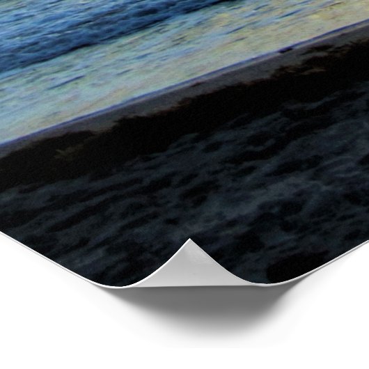 美しいエレミヤ29:11青い空 ポスター (角)