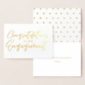 美しいエンゲージメントのお祝い 箔カード (ディスプレー)