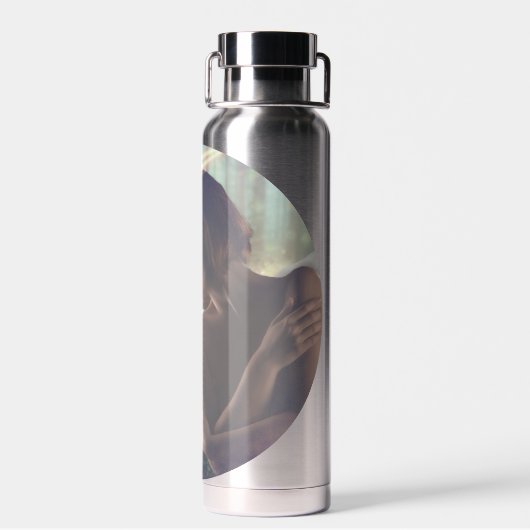 美しいエンジェルと妖精ファンタジーアート ウォーターボトル (背面)