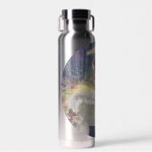 美しいエンジェルと妖精ファンタジーアート ウォーターボトル (正面)