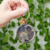 美しいエンジェルと妖精ファンタジーアート キーホルダー (手)