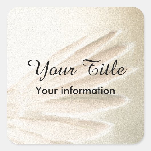 美しいエンジェルウィングギフト&プロモーション製品 スクエアシール (正面)