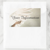 美しいエンジェルウィングギフト&プロモーション製品 長方形シール (バッグ)